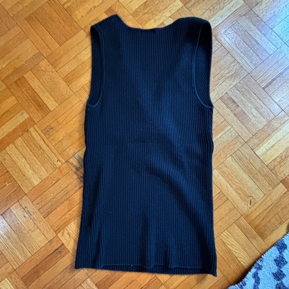 vintage 90s y2k knit tank top wrap style top - Picture 5 of 6